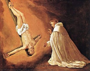 The Apostle Saint Peter Appearing To Saint Peter Nolasco — Francisco De Zurbarán