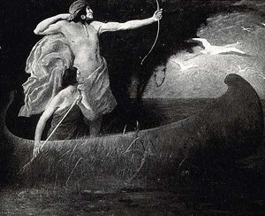 At Dawn, (painting) — George De Forest Brush