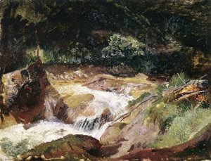 Mountain Stream In The Ramau — Emil Jacob Schindler