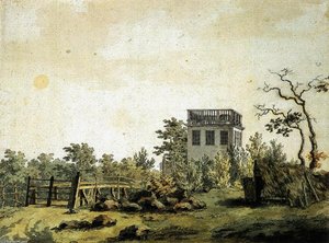 Paisaje Con Pabellón — Caspar David Friedrich