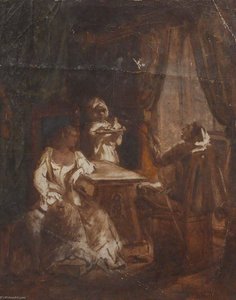 Study For Figures By A Window — Thomas Stuart Smith