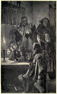 "one Of The Men Who Remained At The Table Laughed, And The Other Began Singing A Low Song" — Richard Caton Woodville