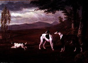 Greyhounds In A Landscape — George Garrard