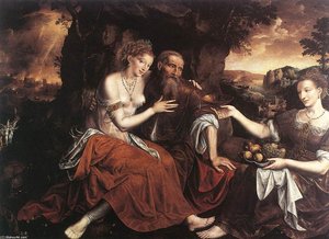 Lot And His Daughters — 扬·马西斯