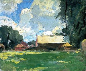 Farm Buildings In A Landscape — Harry Becker