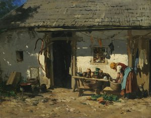 Farmer´s House In Lower Austria — August Von Pettenkofen