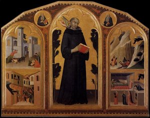 Retablo Del Bendito Agostino Novello — Simone Martini