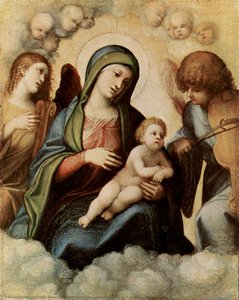 Madonna And Child With Angels — Antonio Allegri Da Correggio
