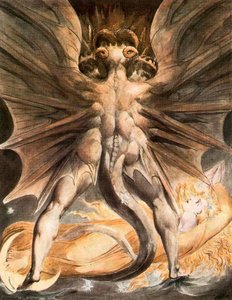 Le Grand Dragon Rouge Et La Femme Vêtue De Soleil — William Blake