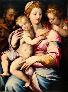 Holy Family With Saint John The Baptist — Francesco De' Rossi