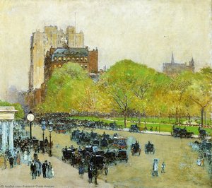 Frühlingsmorgen Im Herzen Der Stadt (auch Bekannt Als Madison Square, New York) — Frederick Childe Hassam