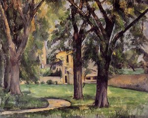 Akacia Ağacı Ve Jas De Bouffan'daki Çiftlik — Paul Cézanne