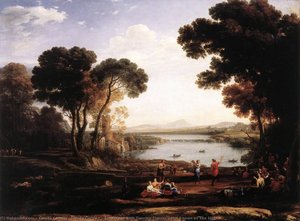 Landscape With Dancing Figures (also Known As The Mill) — Claude Lorrain (claude Gellée)