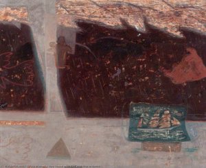 Hoy Sound With Bird And Ship In Bottle — Sylvia Wishart