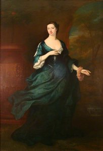 Martha Stonehouse (d.1782), Mrs Arthur Vansittart (detail) — Jonathan Richardson The Elder
