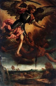 St Michael Vanquishing The Devil — Bonifazio Veronese