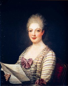 Portrait Of The Singer Lucrezia Agujari Known As The — Pietro Melchiorre Ferrari