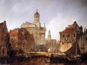 View On Utrecht Sun — Johannes Bosboom