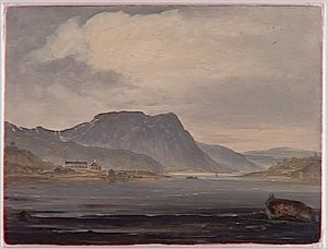 Vue De Minde A Eidsvold — Peder Balke