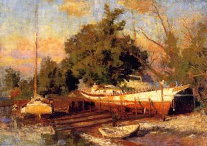 Down The Delaware Bay — Thomas Pollock Anshutz