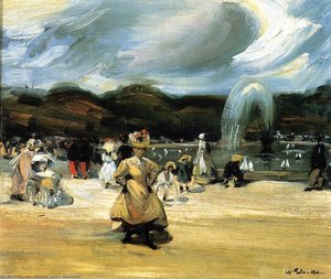 In The Luxembourg — William James Glackens