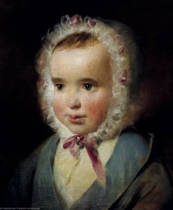 Portrait Of Princess Sophia Of Liechtenstein At The Age Of One And A Half Years — Friedrich Ritter Von Amerling