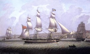 Una Fregata De La Flota Báltica Frente A Greenock — Robert W. Salmon