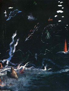 Storm(black Landscape) — Yves Tanguy