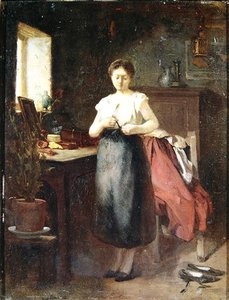 Woman In An Interior — Eugène Anatole Carrière