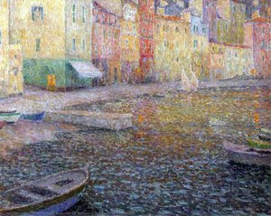 The Quay In Twilight — Henri Le Sidaner