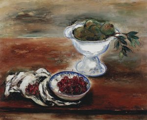 Still Life With Cherries, (1945) — Reuven Rubin