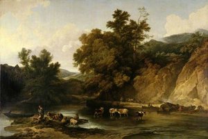 The River Wye At Tintern Abbey — Filipe Jímás De Loutherbůrg