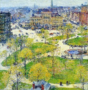 Union Square Im Frühling — Frederick Childe Hassam