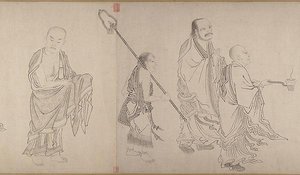 明 傳仇英 十六羅漢圖 卷 The Sixteen Luohans — Qiu Ying