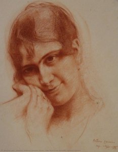 Ilda Pereira De Almeida Cardoso Portrait - Portrét Ildy Pereiry Aldejárdosu Kardósu — António Carneiro