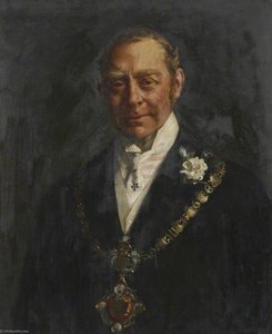 Hugh Cecil Lowther (1857–1944), 5th Earl Of Lonsdale, Wearing The Whitehaven Mayoral Chain — John Henry Frederick Bacon