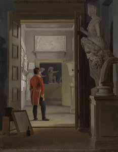 The Hall Of Antiquities At Charlottenborg Palace, Copenhagen — Adam August Müller