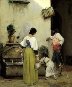 At The Water Trough — Julian Alden Weir