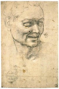 Ülesielatus (eespool, Detail) — Michelangelo