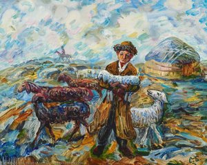 The Boy With The Lamb — Bazarbay Serekeev