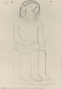 Court Official Kaï, After An Egyptian Seated Statue — Paula Modersohn-becker