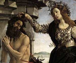 Allegory - Pallas And The Centaur (detail) — Sandro Botticelli