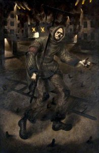 Scottish Stoics A Worker (triptych, Right Wing) — Ken Currie