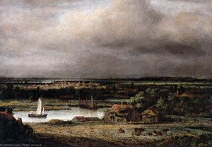 Wide River Landscape — Philips De Koninck