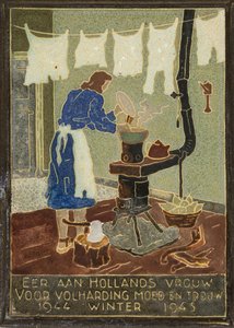 Dutch Second World War Tile Honouring Women — Henk Tieman
