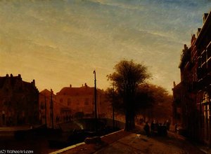 The Dunne Bierkade In The Hague — Jan Weissenbruch