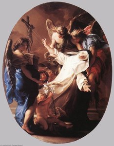 The Ecstasy Of St Catherine Of Siena — Pompeo Batoni