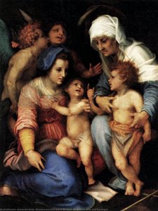 Madonna And Child With St Elisabeth, The Infant St John, And Two Angels — Andrea Del Sarto
