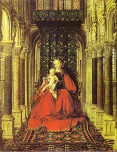 La Vierge Et L'enfant Dans Une Église — Jan Van Eyck