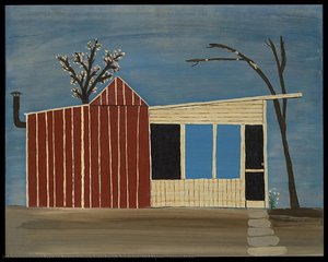 [barn With Porch Addition, Old Lyme, Connecticut] — Walker Evans